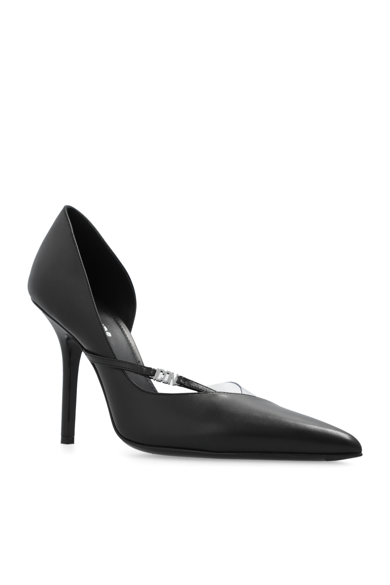 Schwarz Leather stiletto pumps Dsquared2 - Vitkac Germany